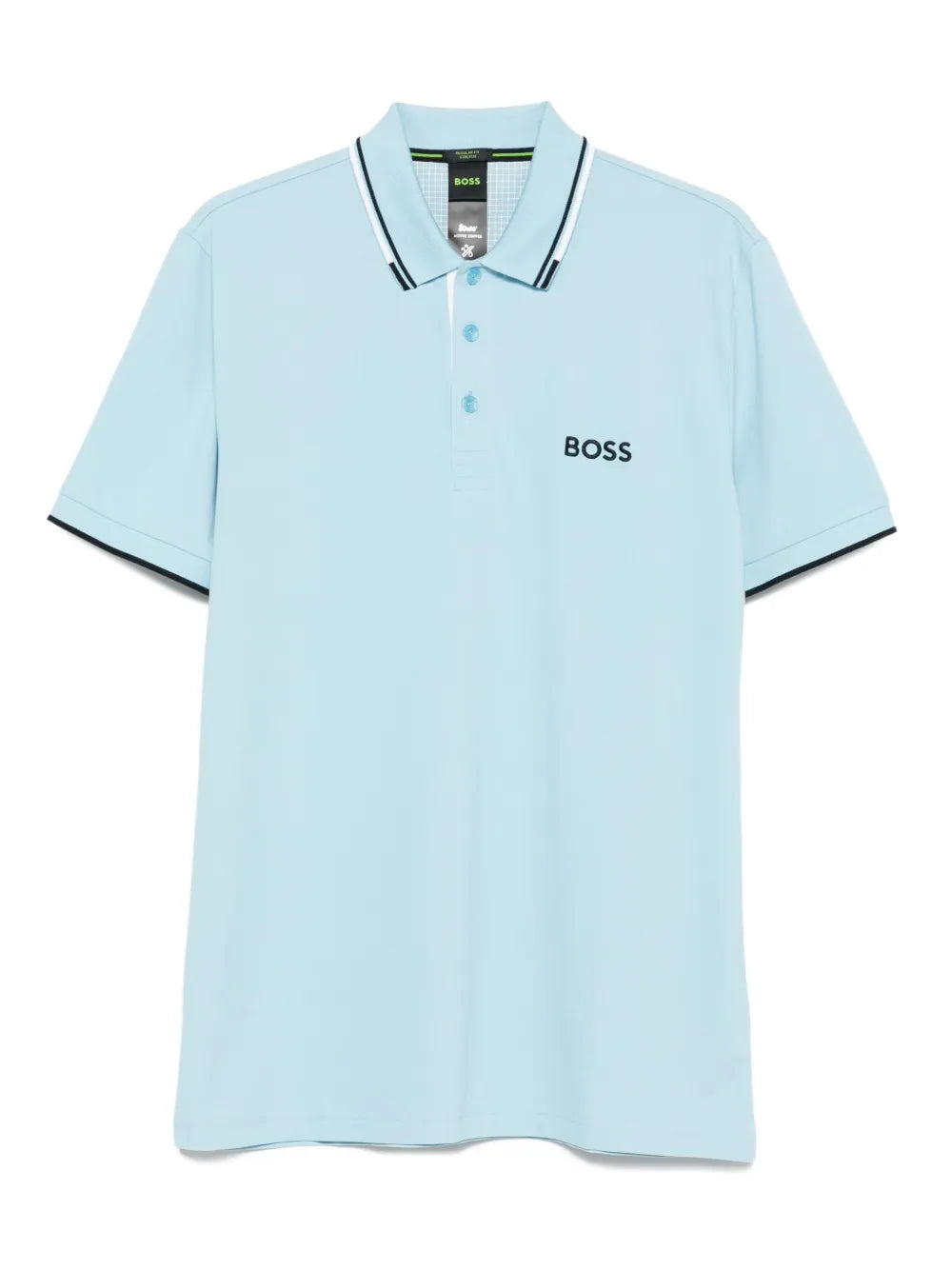 BOSS  tipped-collar polo shirt
