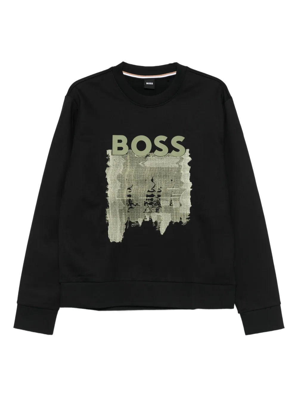 BOSS  logo-print cotton sweatshirt