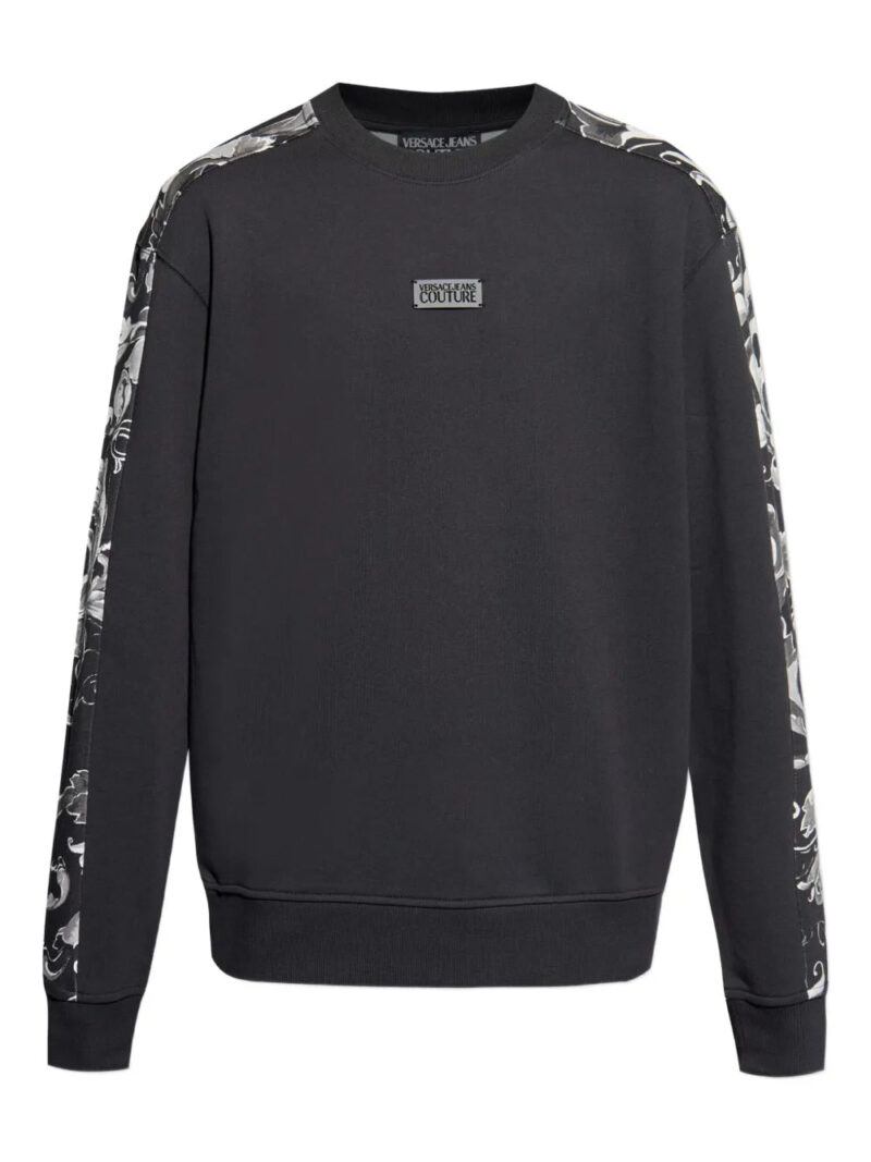 Versace Jeans Couture  baroque-print panelled sweatshirt