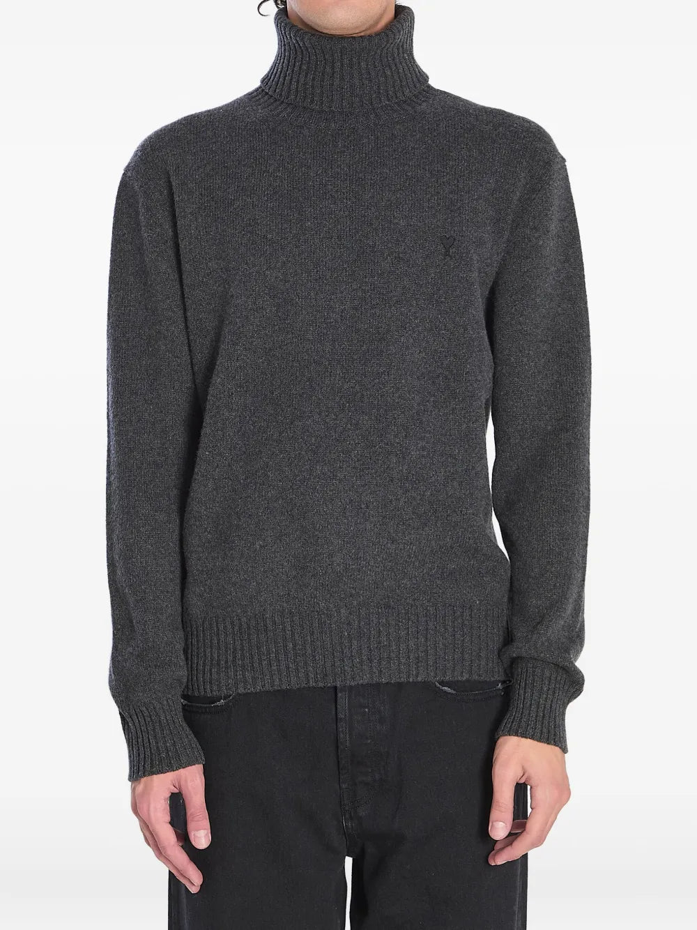 AMI Paris  ribbed turtleneck sweater