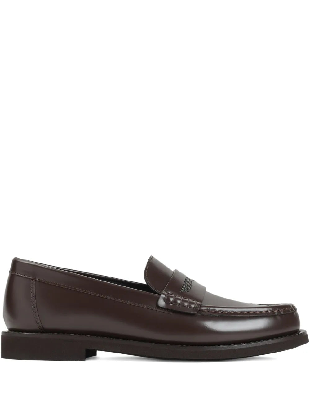Brunello Cucinelli  penny-strap leather loafers