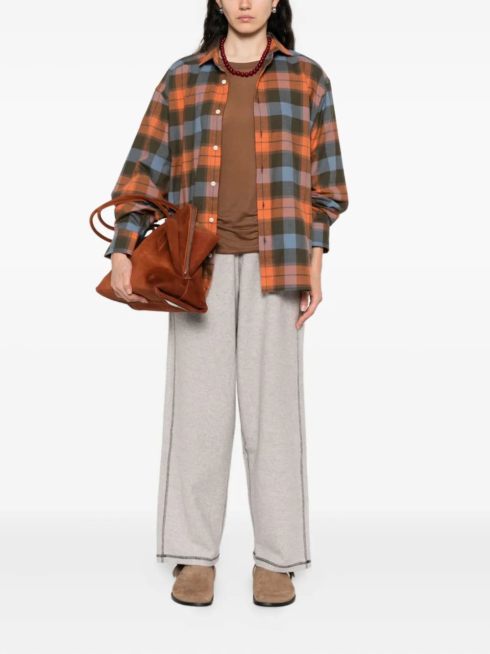 Baserange plaid cotton shirt