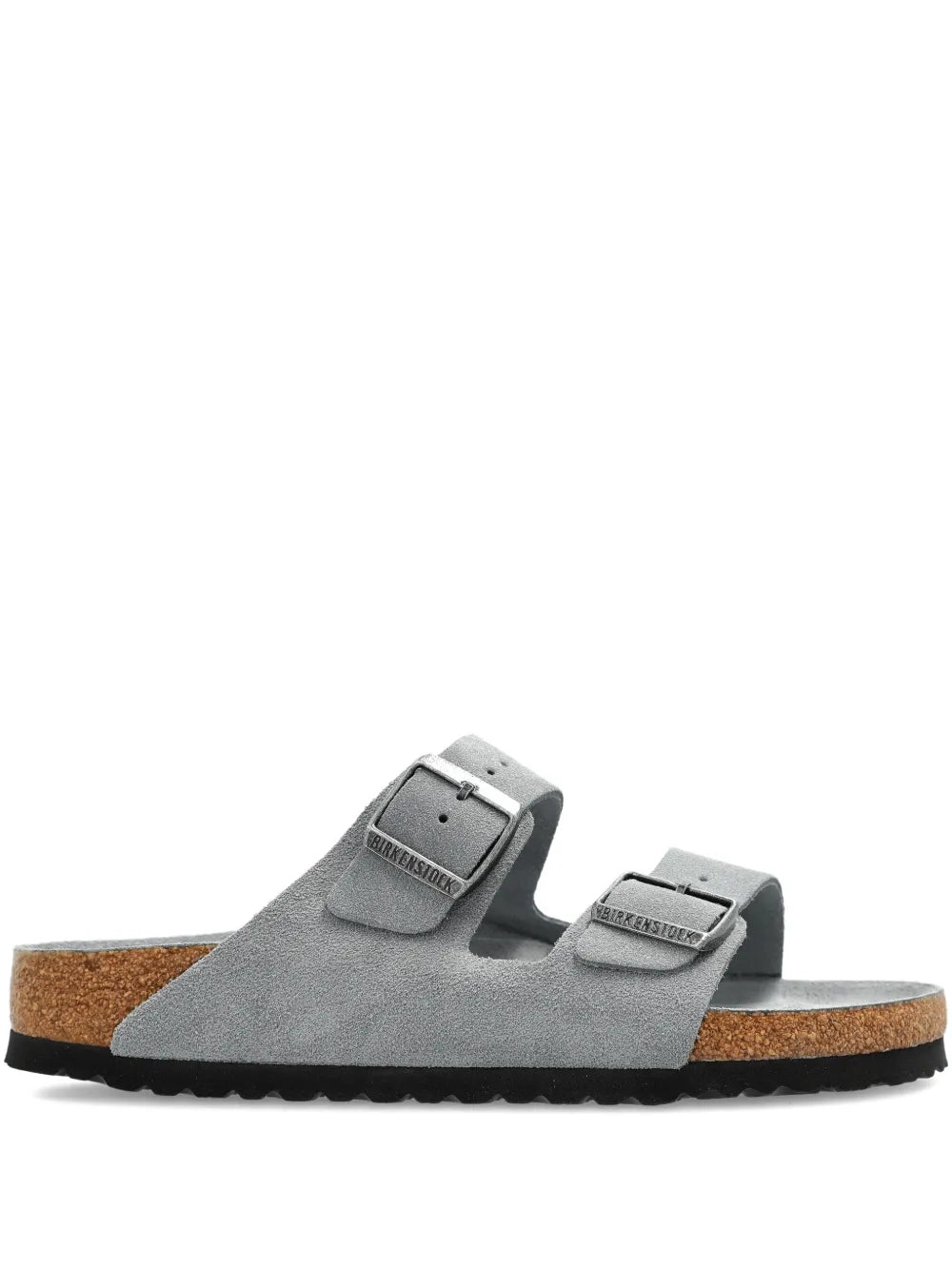 Birkenstock double-buckle suede flat sandals