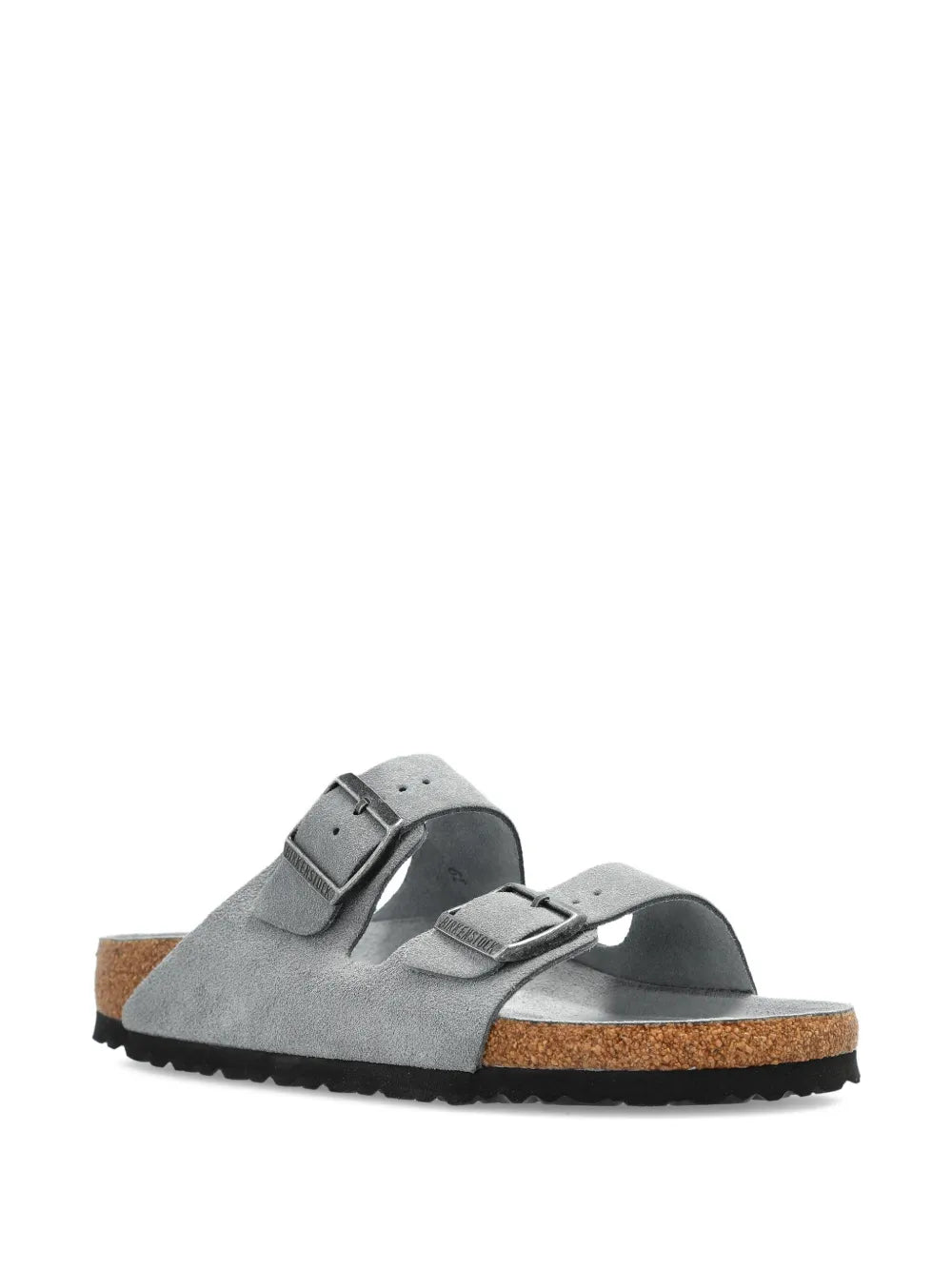 Birkenstock double-buckle suede flat sandals
