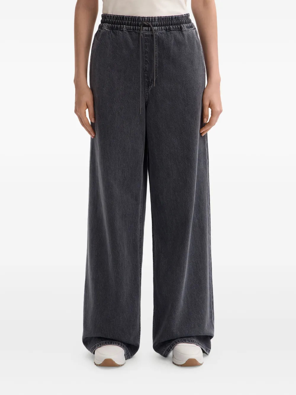 12 STOREEZ  drawstring tie-fastening jeans