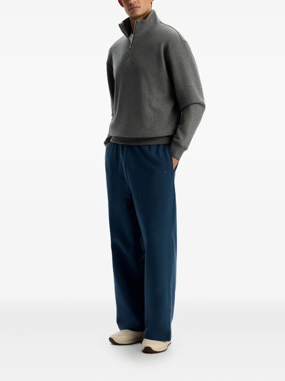 12 STOREEZ  elasticated-waist cotton track pants