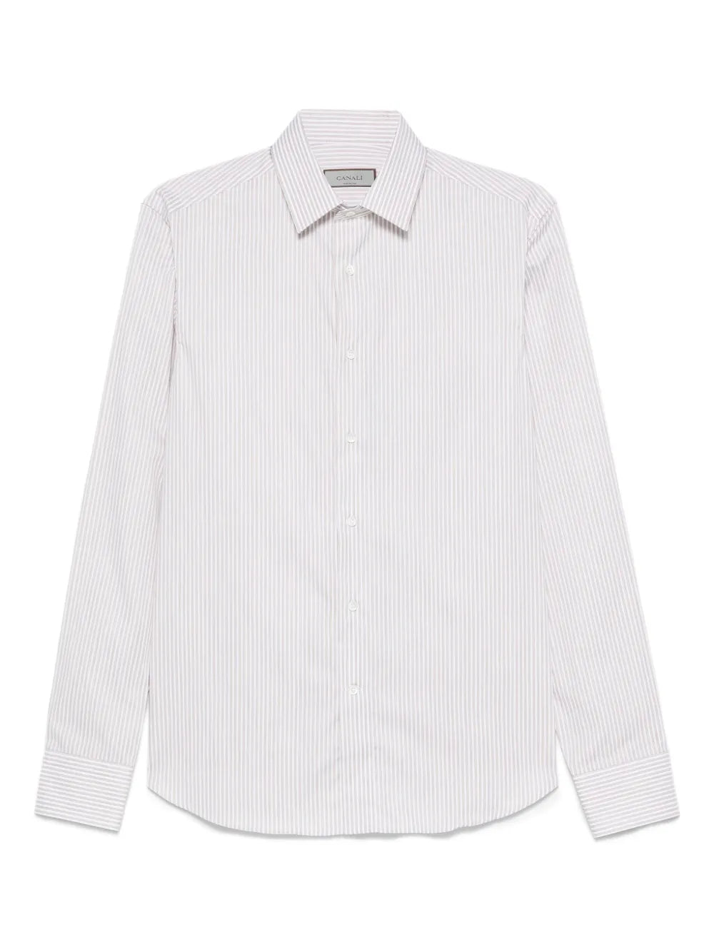 Canali  striped cotton shirt