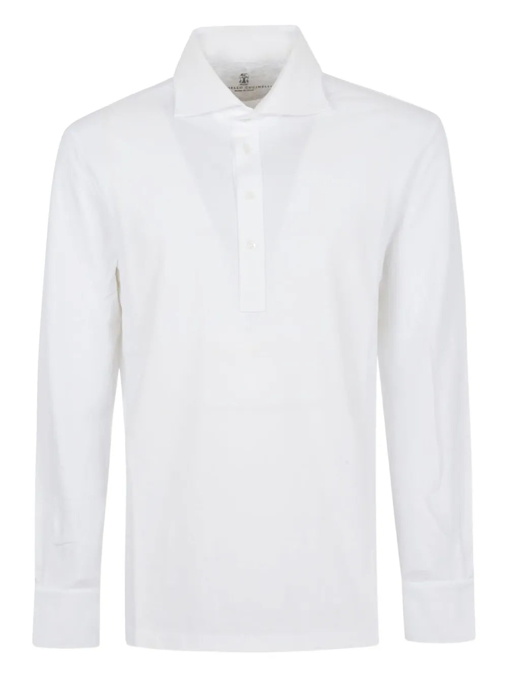 Brunello Cucinelli  long-sleeved cotton polo shirt