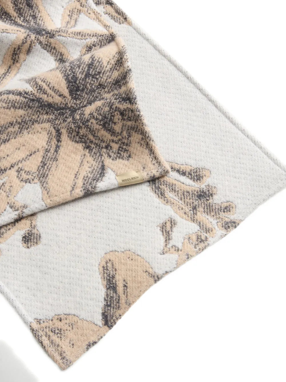 Woolrich  floral-jacquard hooded cape