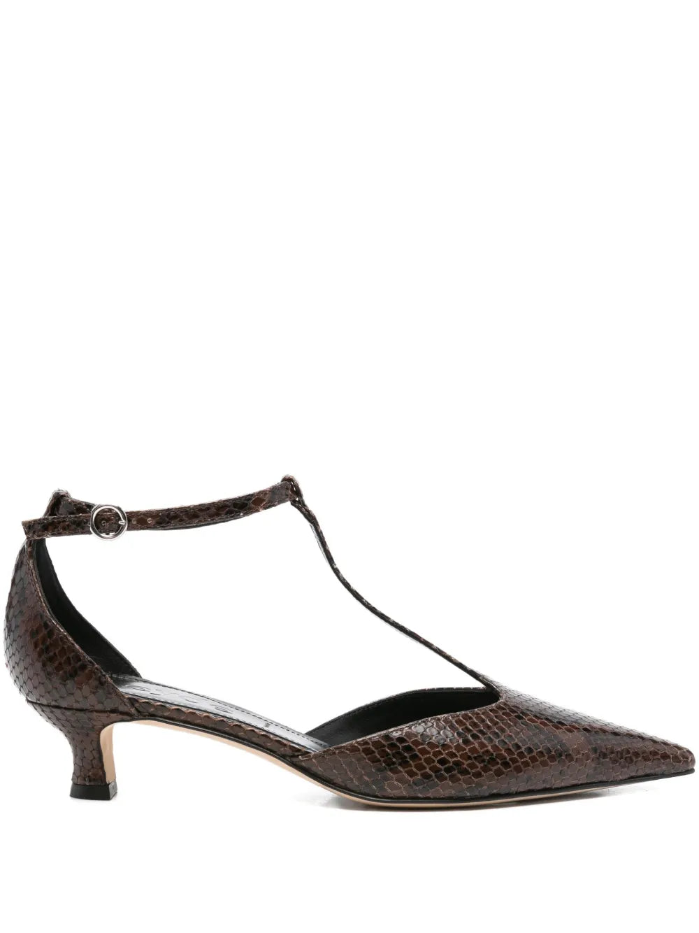 Aeyde  30mm snakeskin leather pumps