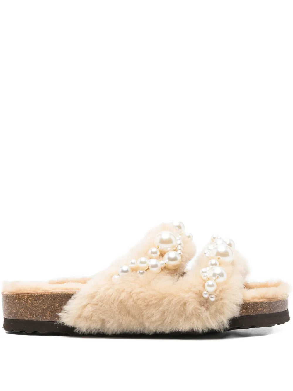Alameda Turquesa  Mimi faux-pearl embellished sandals