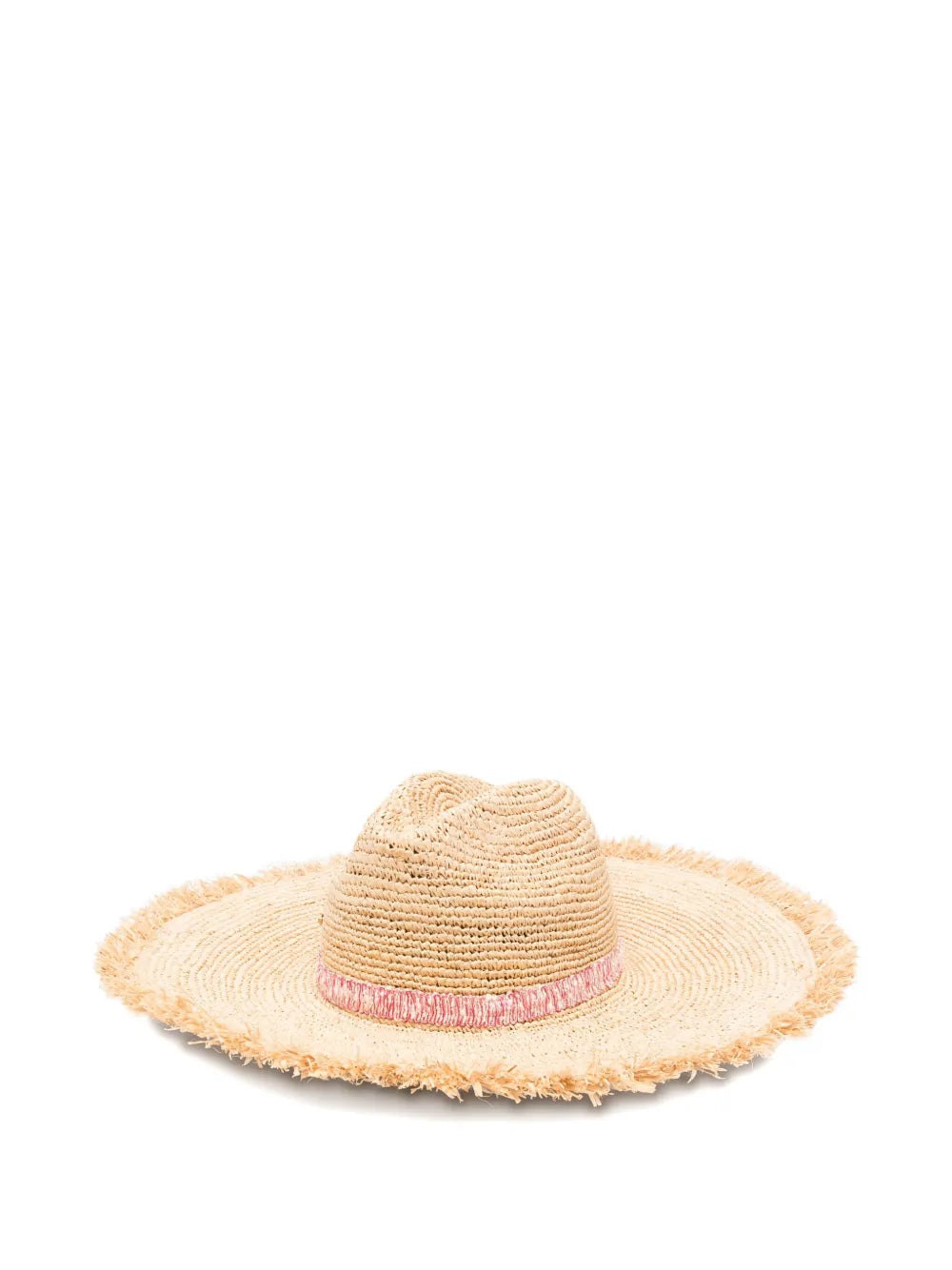 Borsalino  fringed straw hat