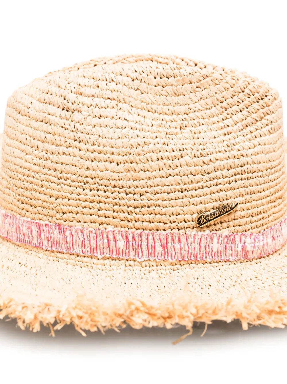 Borsalino  fringed straw hat
