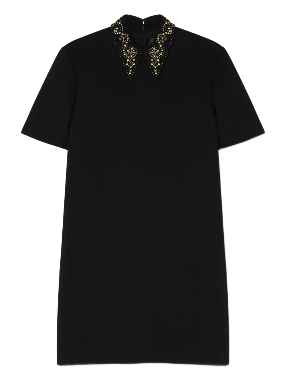 Versace  embellished-collar mini dress