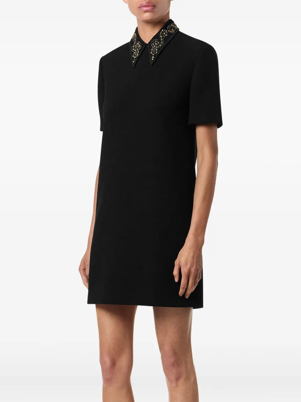 Versace  embellished-collar mini dress