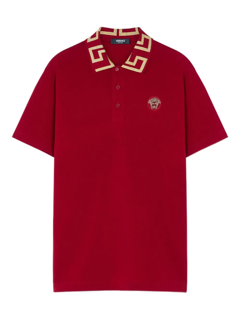 Versace Medusa Head logo-embroidery polo shirt