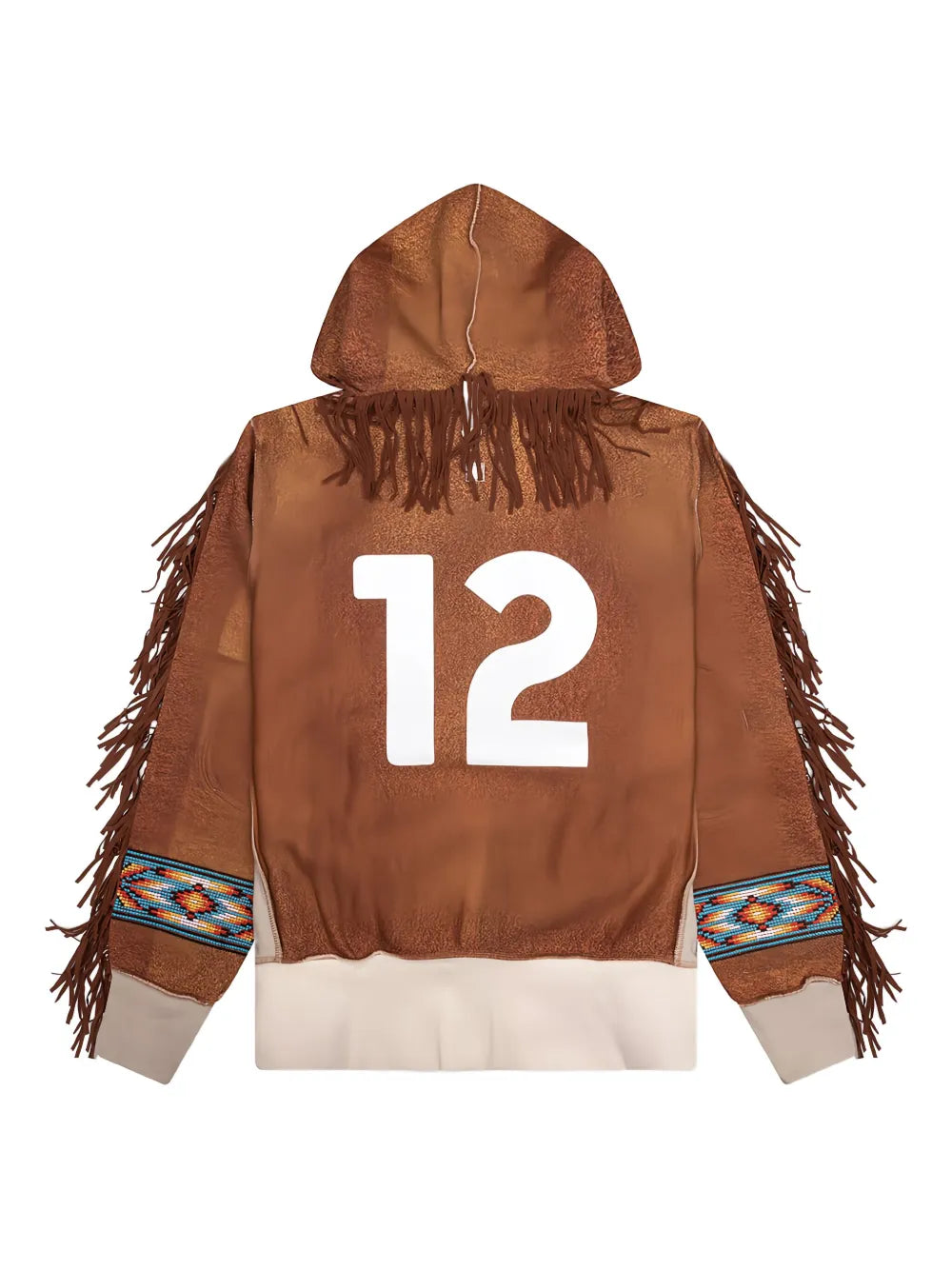 Advisory Board Crystals  fringed hoodie