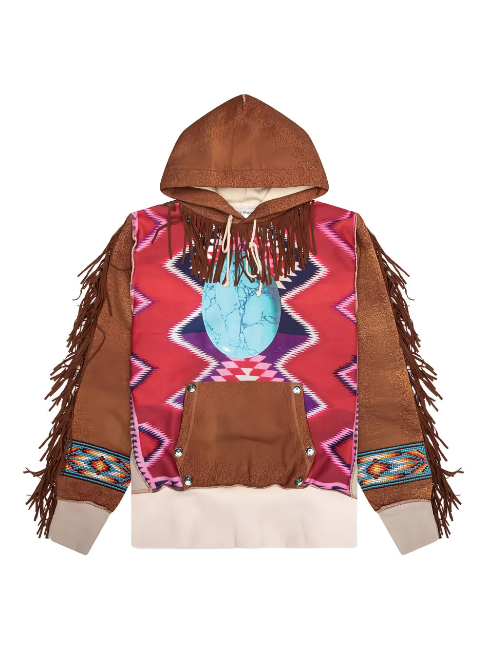 Advisory Board Crystals  fringed hoodie