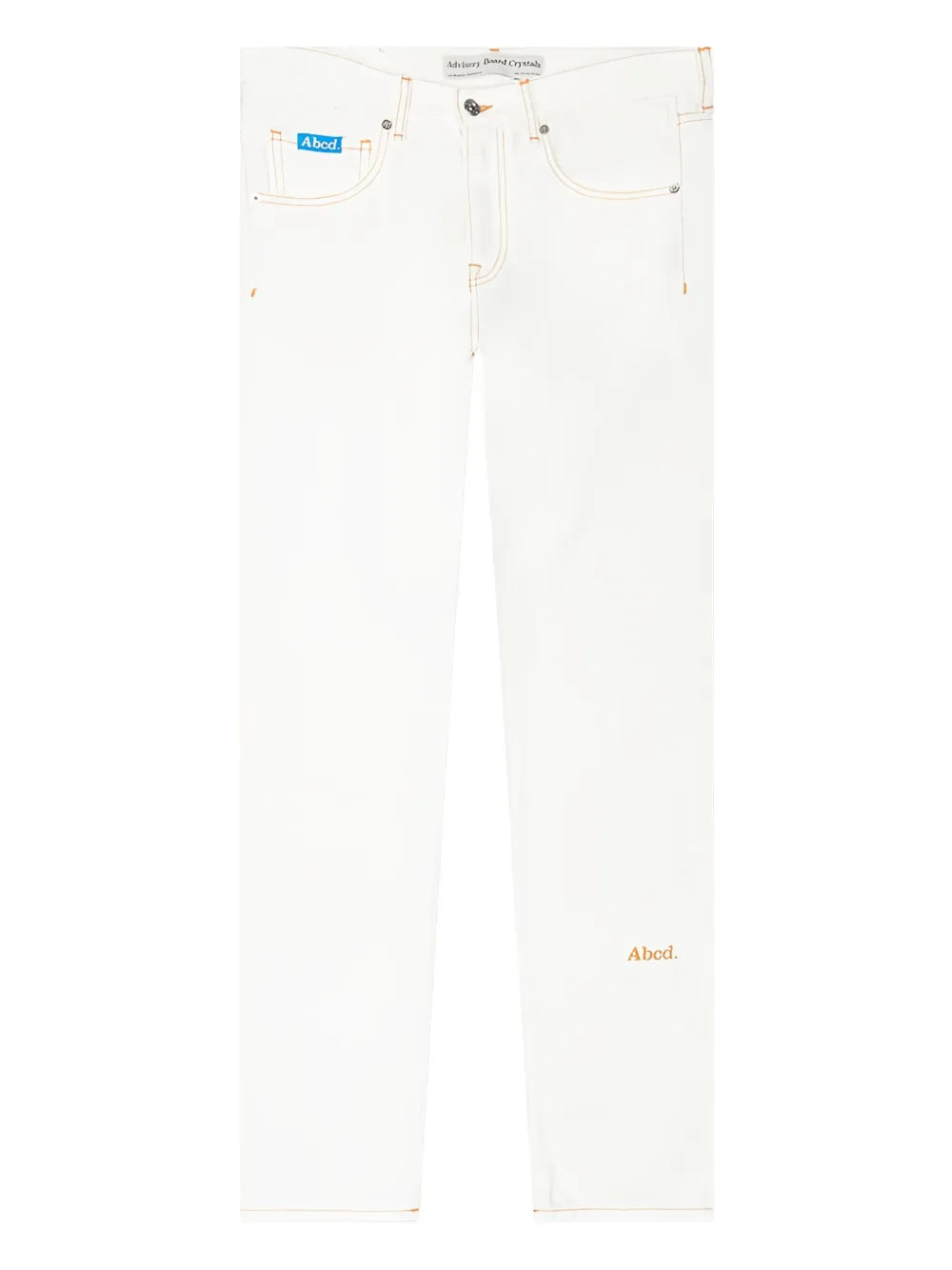 Advisory Board Crystals  logo-embroidered jeans
