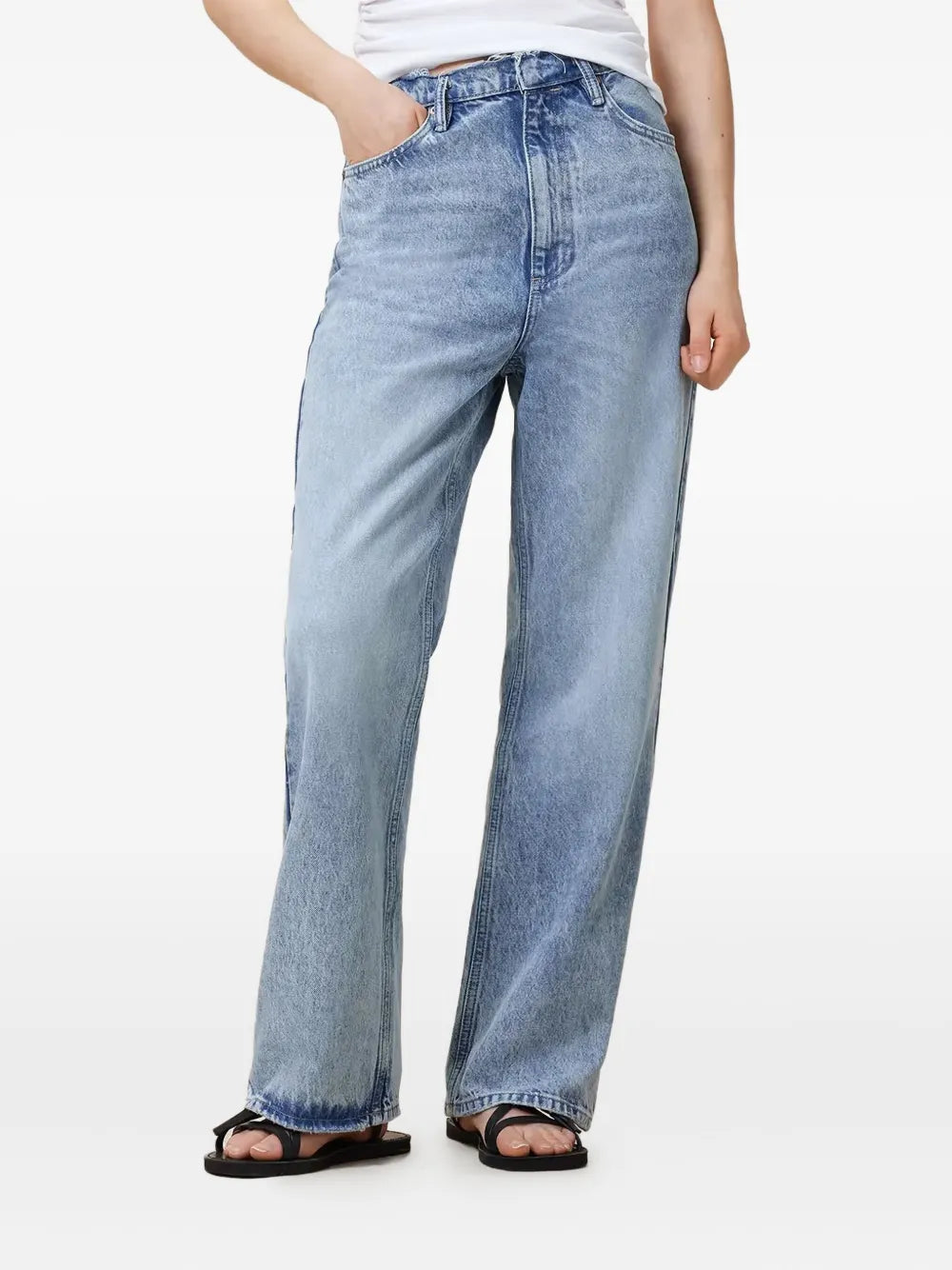 AllSaints  frayed-edge jeans