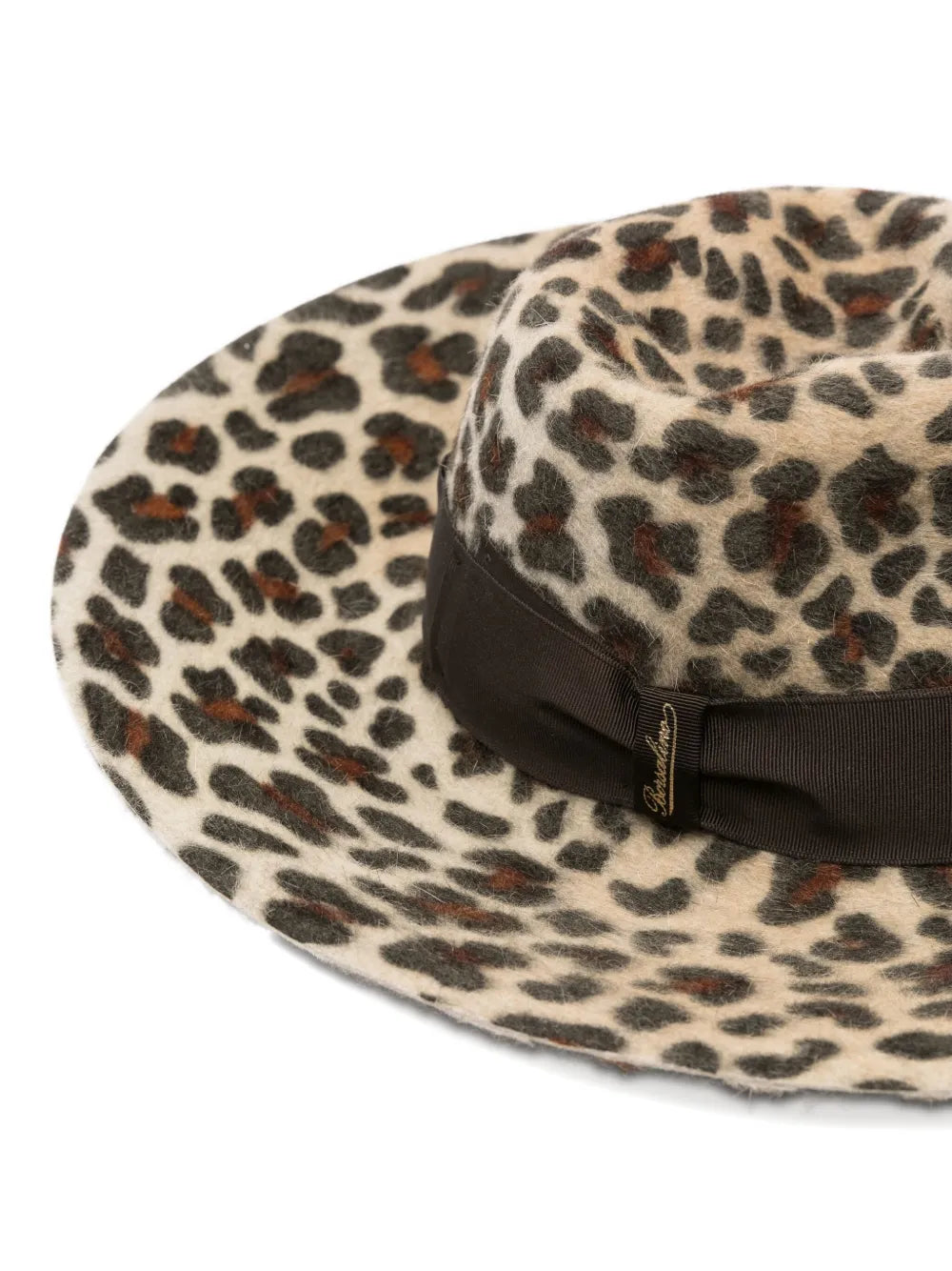Borsalino  leopard-print hat