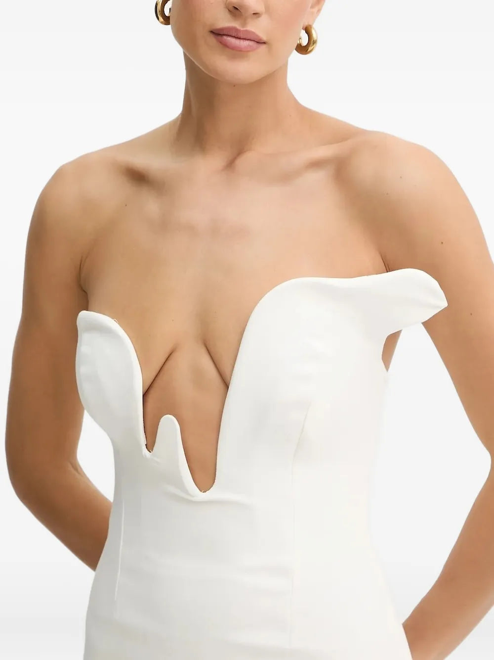 Bardot  sweetheart-neckline midi dress
