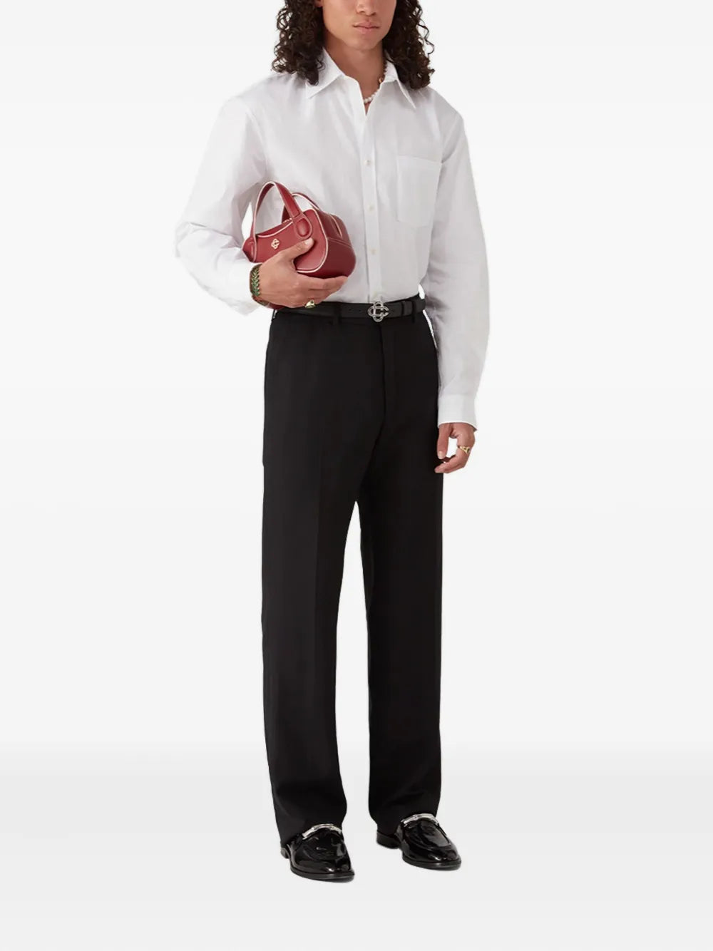 Casablanca long-sleeve pocket shirt
