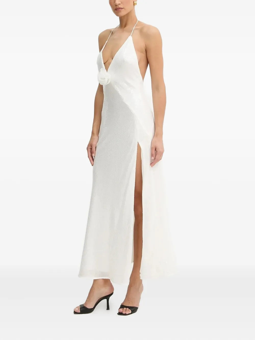 Bardot  v-neck sequin maxi dress