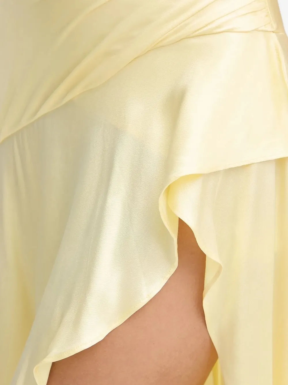 Bardot  strapless ruffled asymmetric dress
