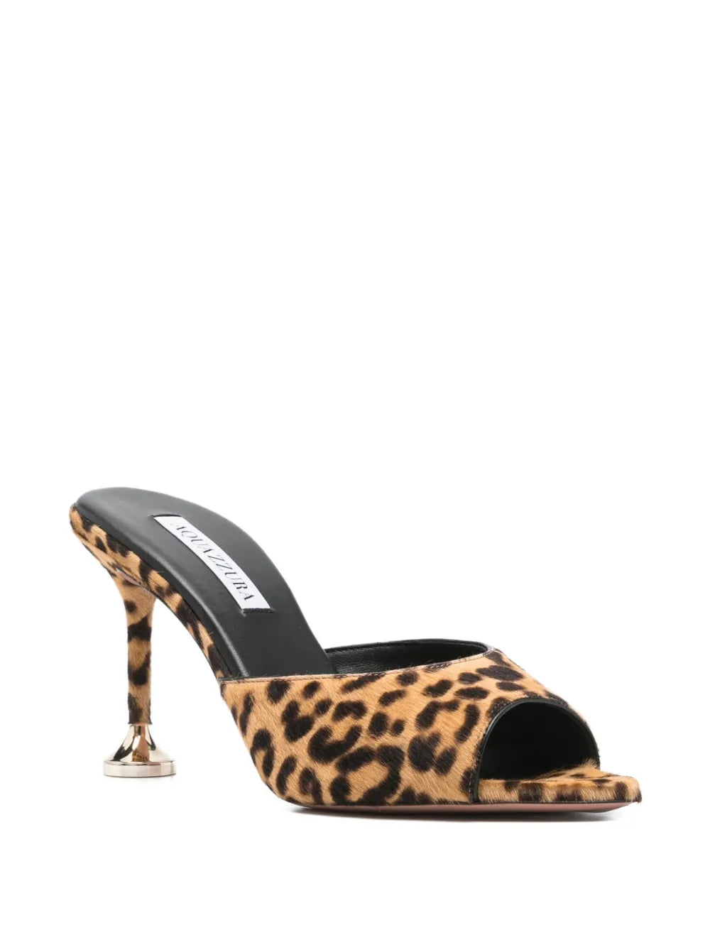 Aquazzura  95mm leopard-print heeled mules