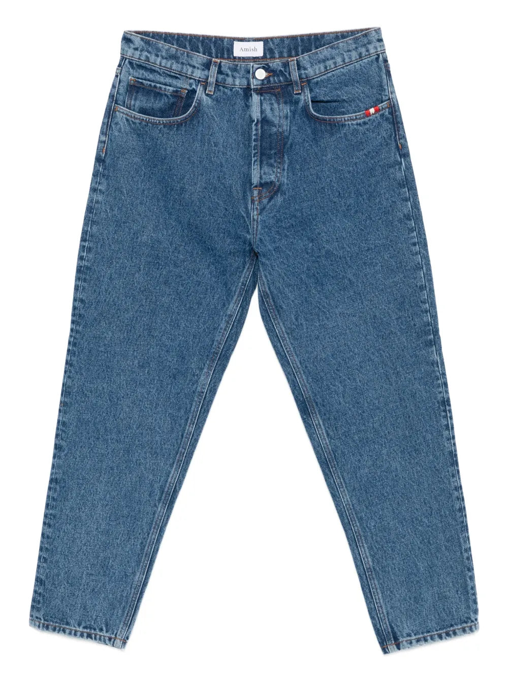 AMISH  five-pockets styling straight-leg jeans