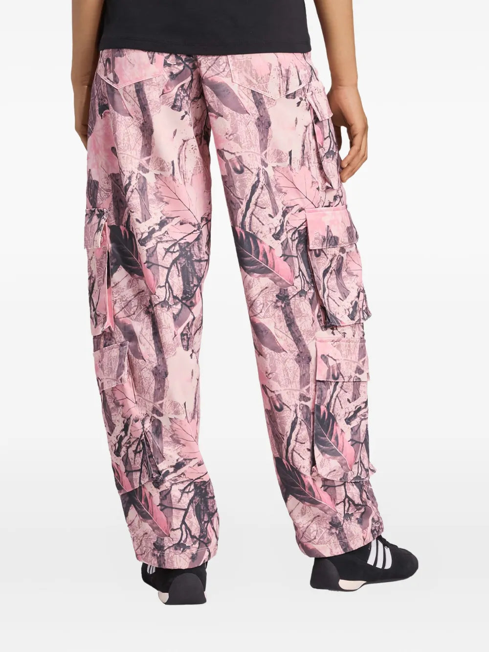 adidas  Sat leaf-print cargo jeans