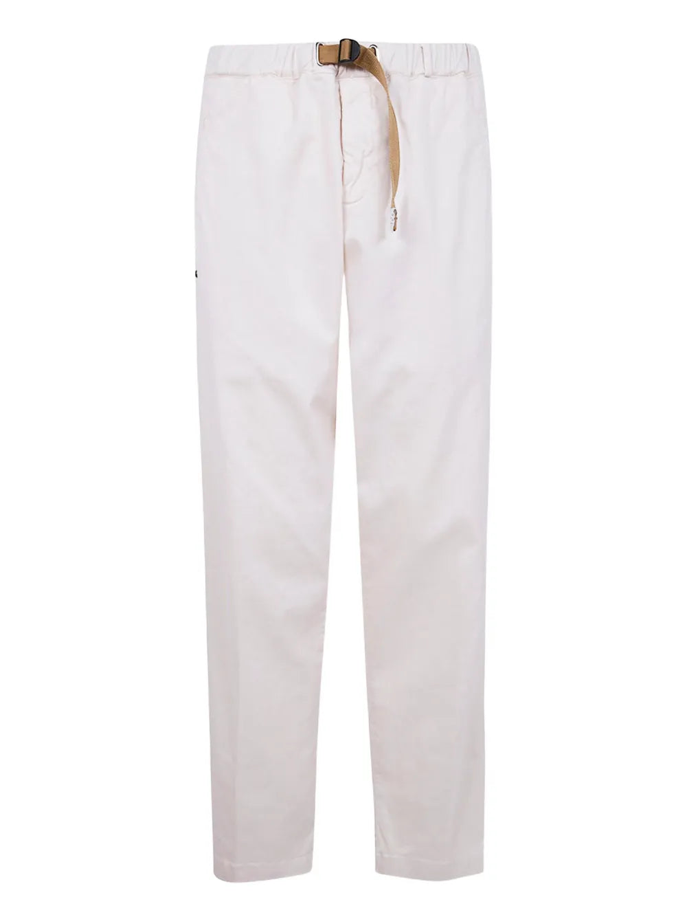 White Sand  belted-waist trousers