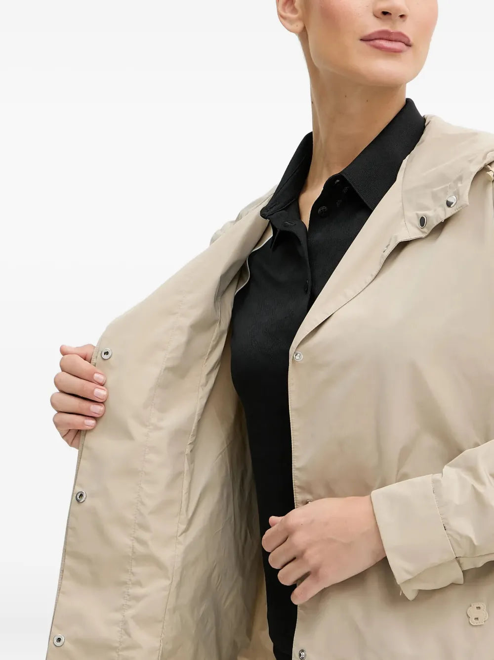 BOSS  hooded snap-button jacket