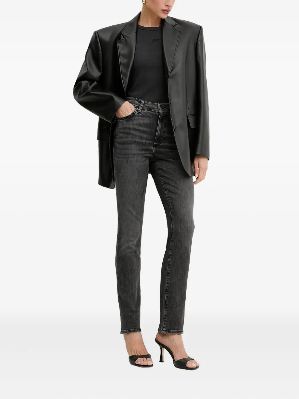BOSS  logo-patch jeans