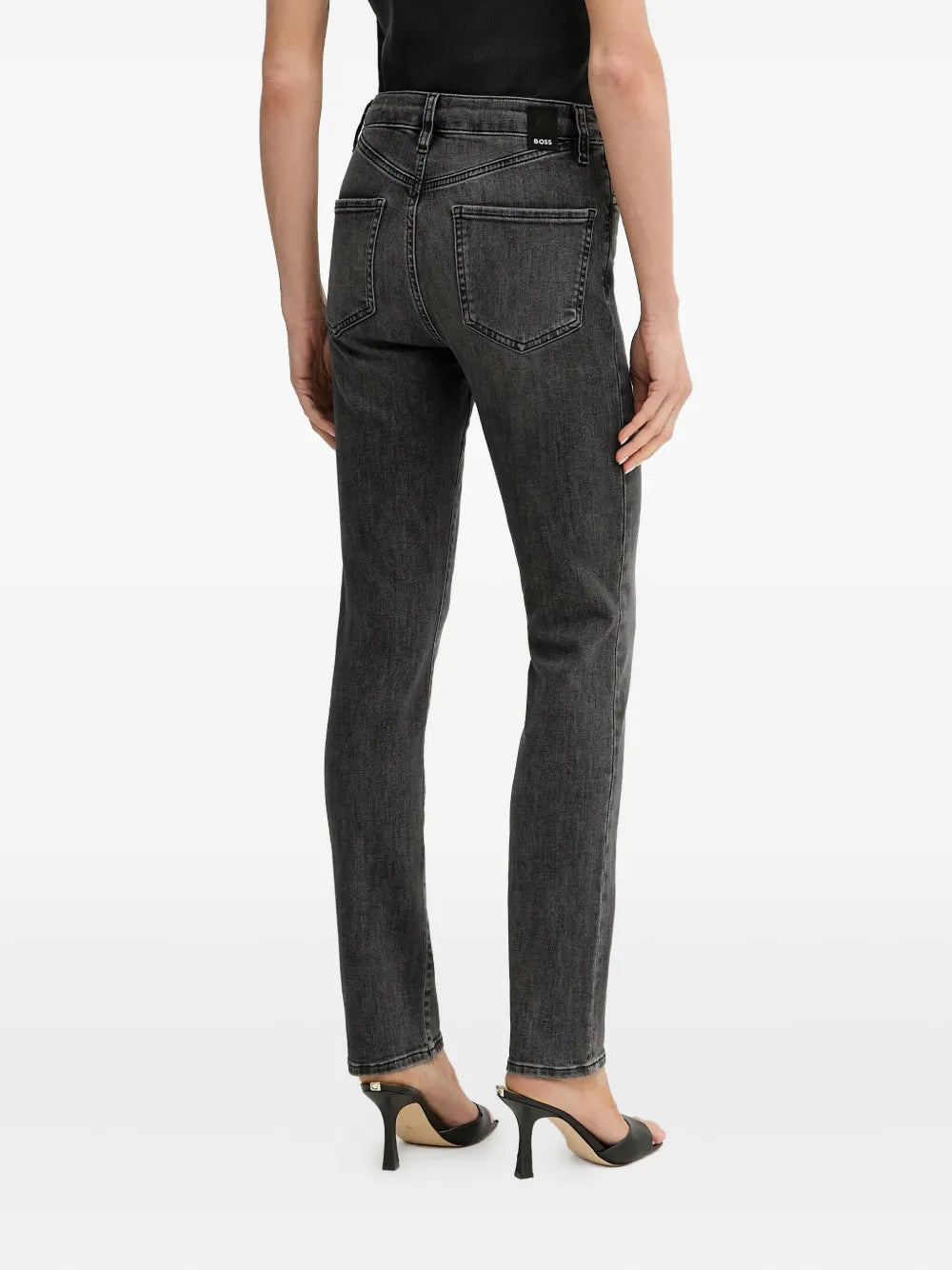 BOSS  logo-patch jeans