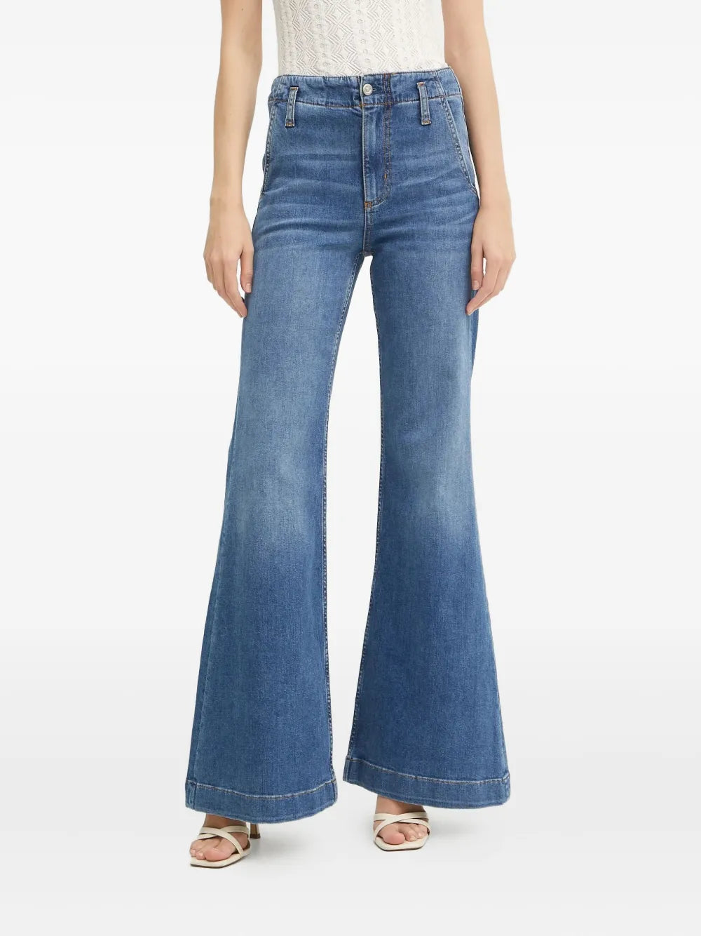 BOSS  high-waisted flared jeans
