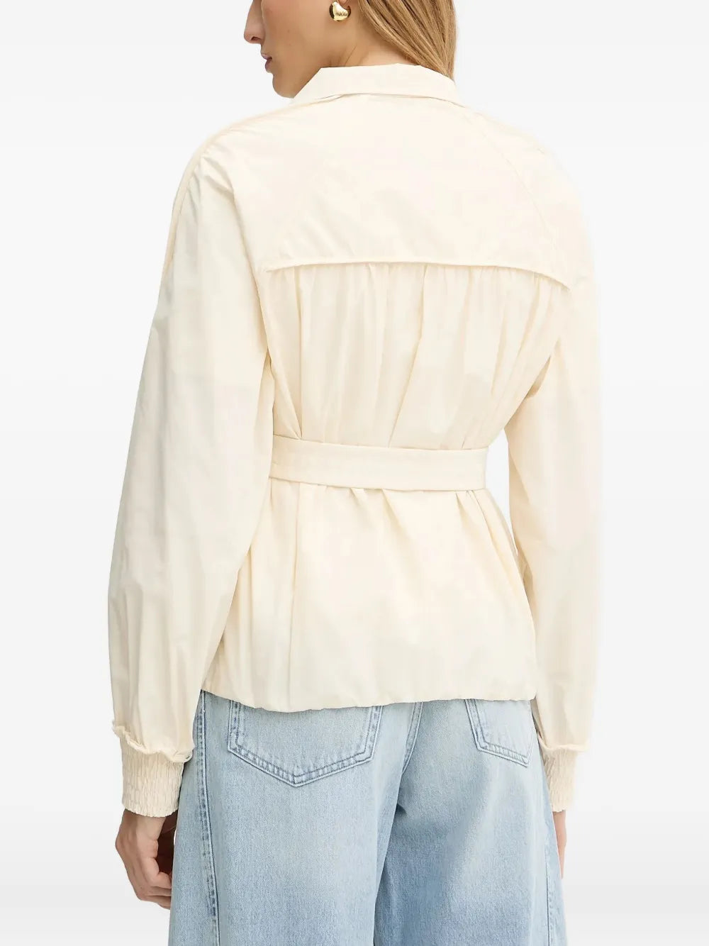 BOSS  smocked-panel elasticated jacket