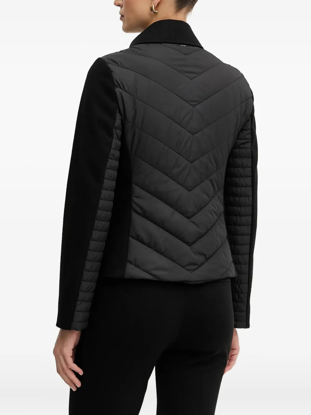 BOSS quilted panelled jacket