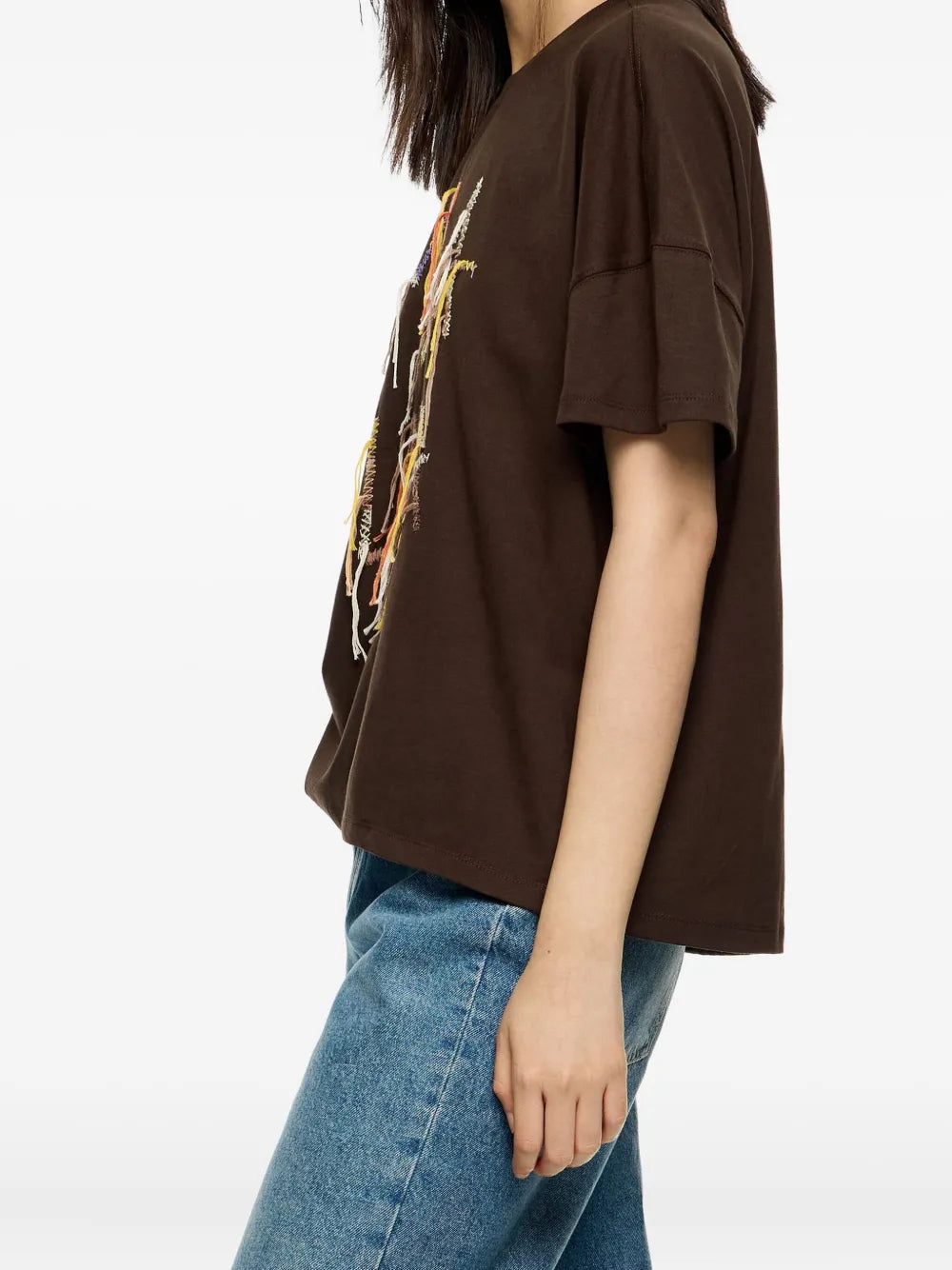 Bimba y Lola  logo-embroidered short-sleeve T-shirt