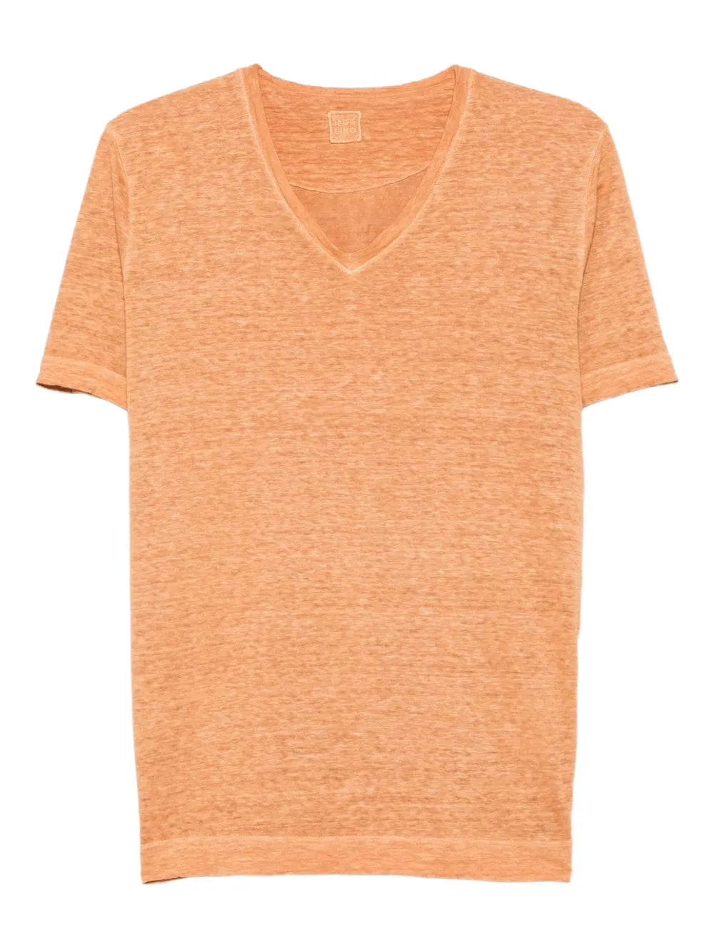 120% Lino  V-neck short-sleeve T-shirt
