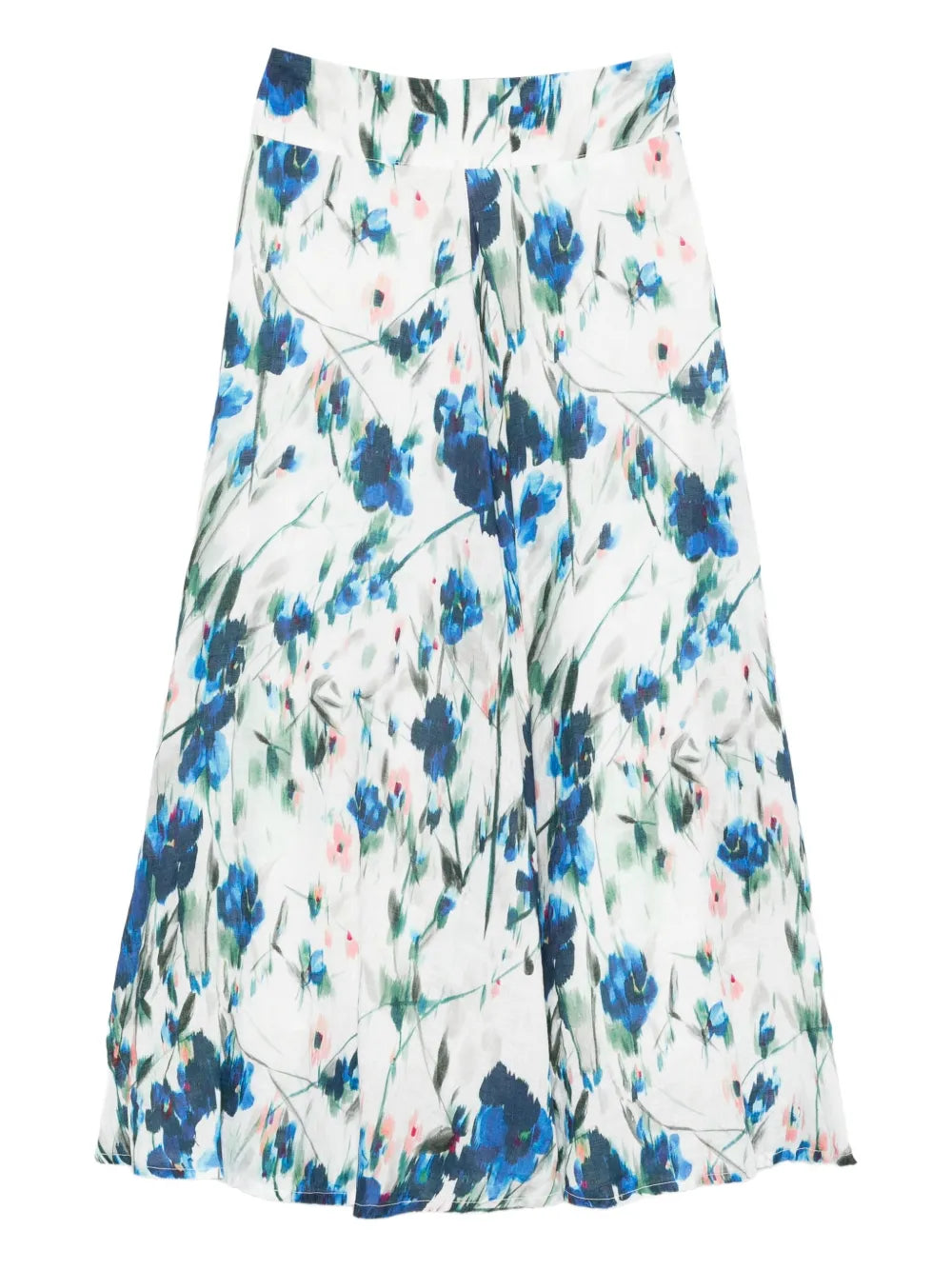 120% Lino  floral-print skirt