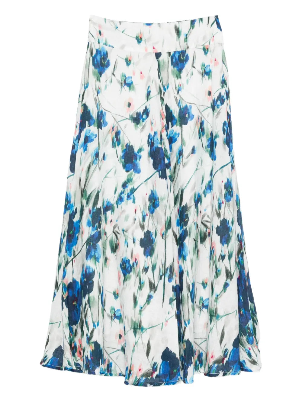 120% Lino  floral-print skirt