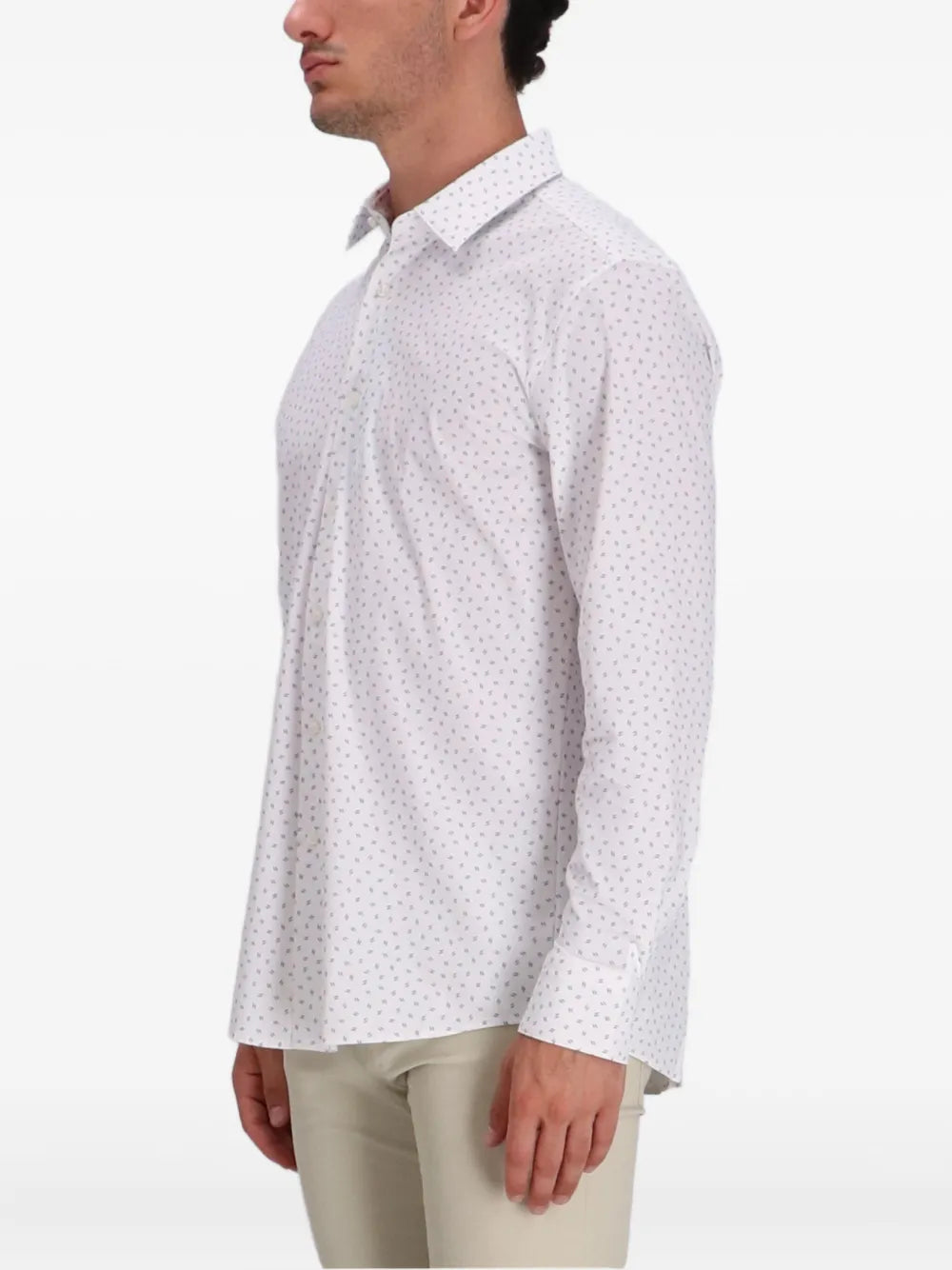 BOSS long-sleeve patterned shirt
