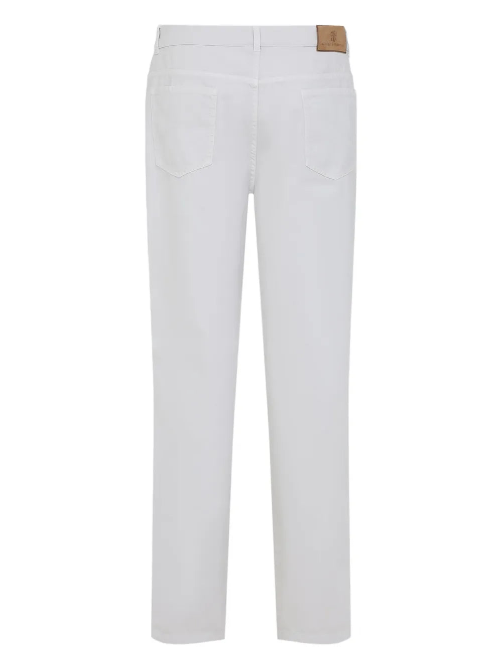 Brunello Cucinelli  logo-patch straight-leg jeans