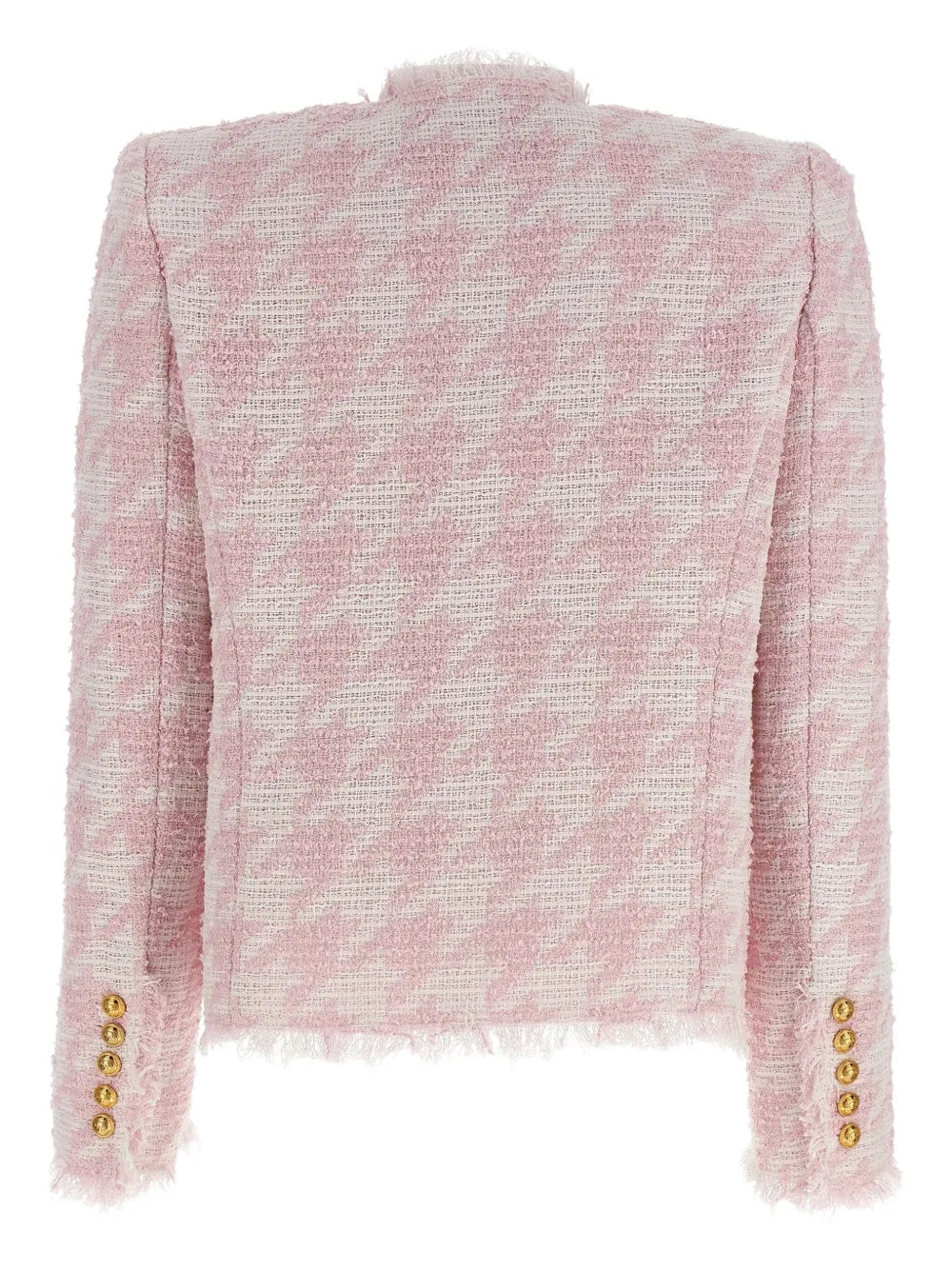 Balmain  tweed frayed-edge blazer