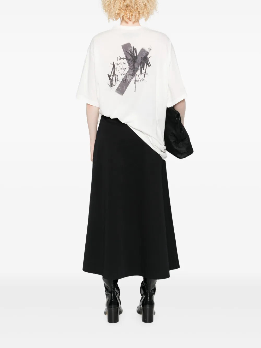 Yohji Yamamoto  short-sleeve crew-neck T-shirt
