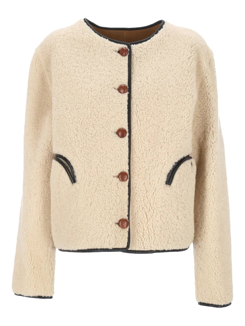 Blazé Milano  button-fastening shearling jacket
