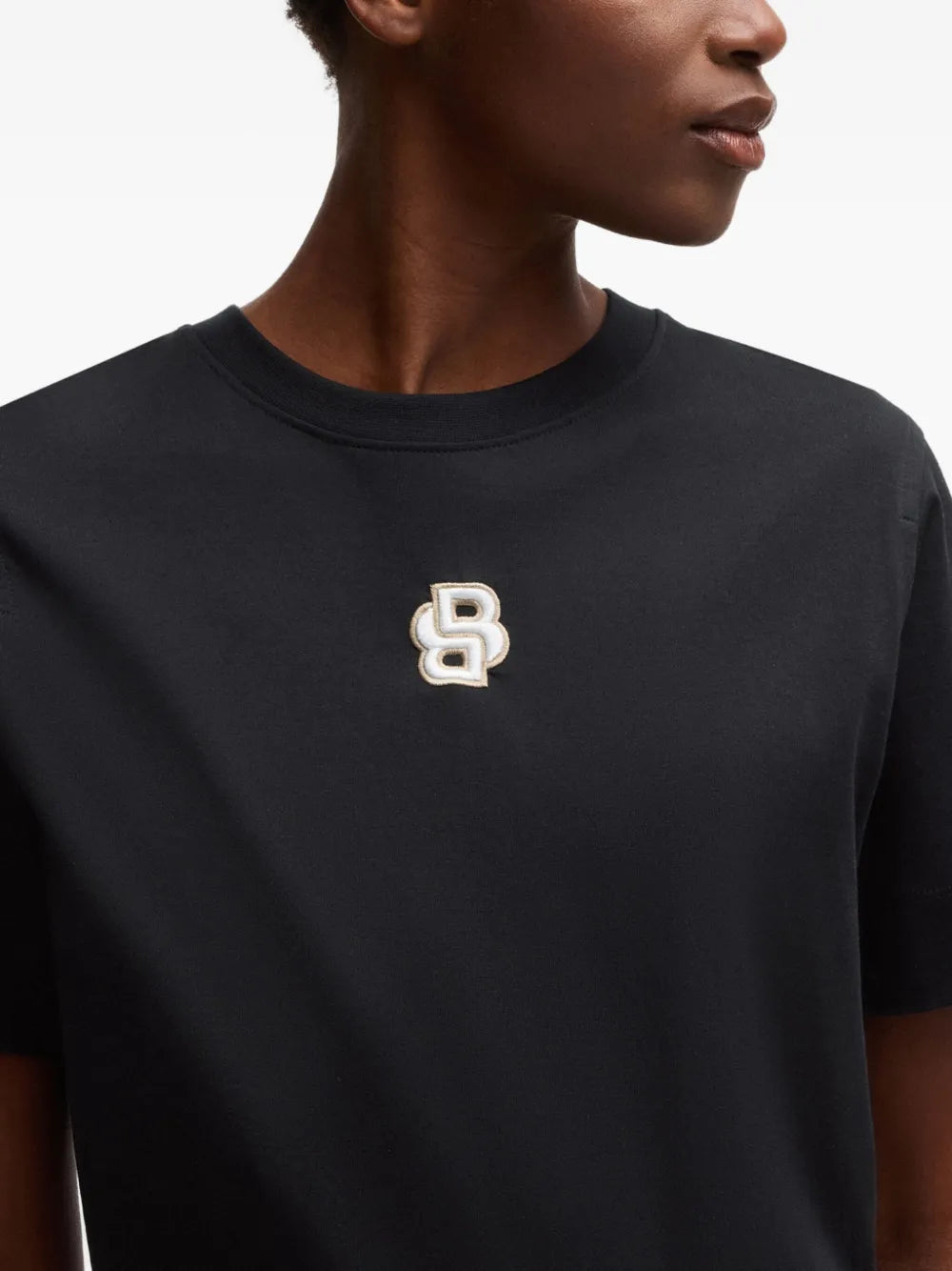 BOSS  logo-embroidered short-sleeve T-shirt