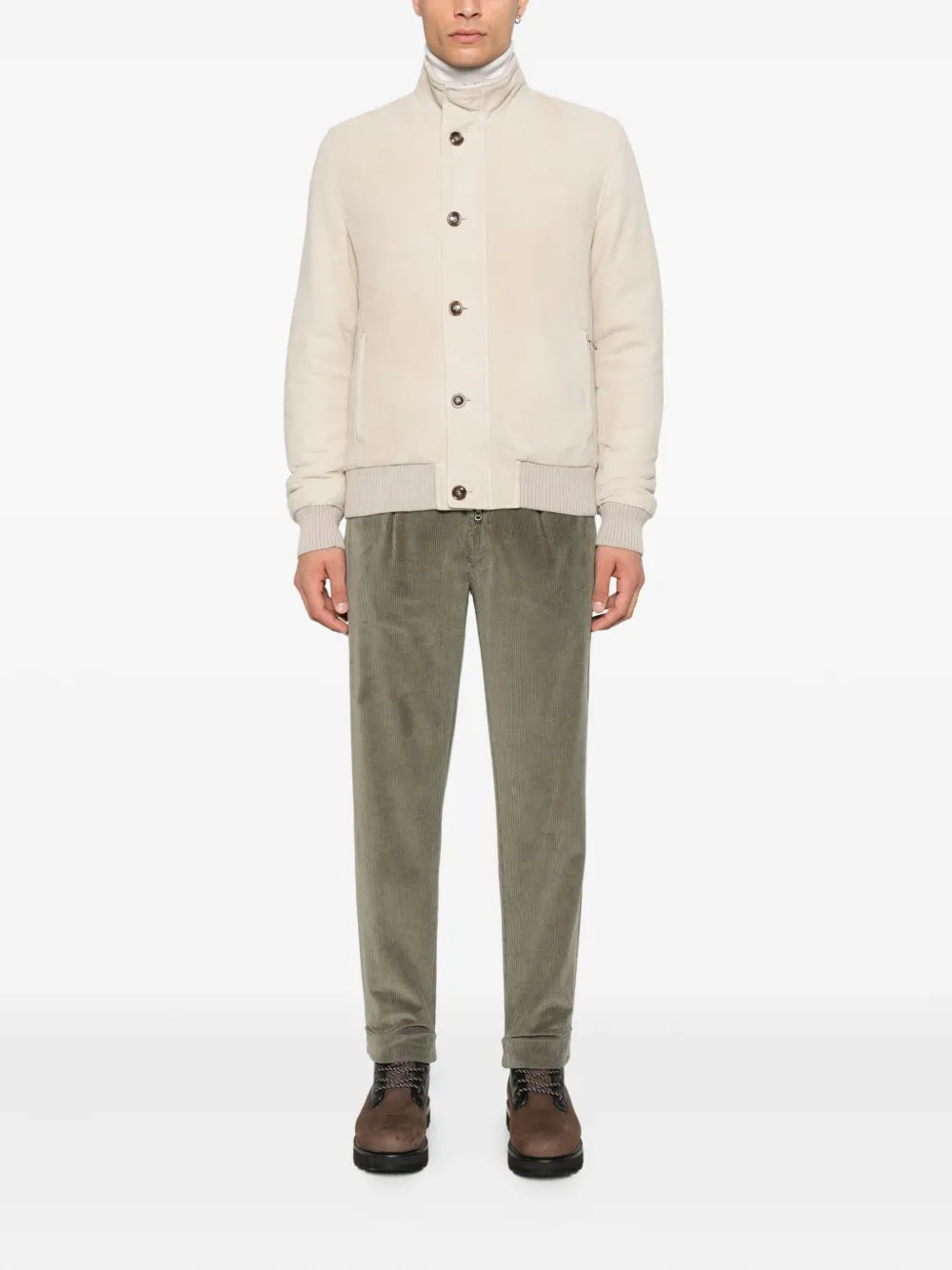Barba Napoli Mare  button-fastening ribbed-cuff jacket